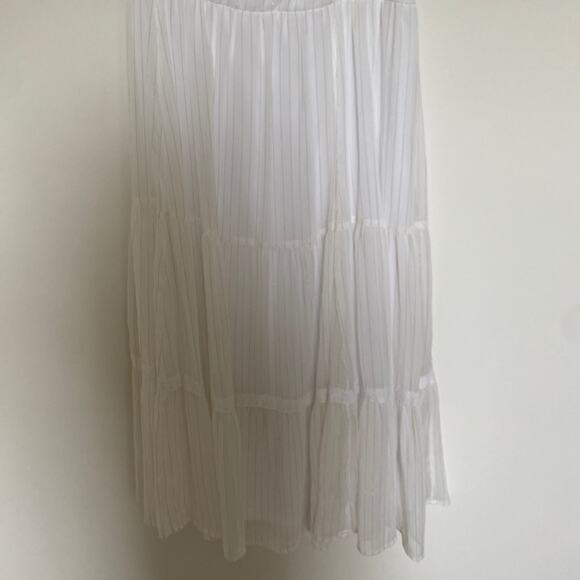 Torrid Dress Womens 3X Maxi Chiffon Tiered Midi Flowy Boho Cottage Minimalist - Picture 4 of 11